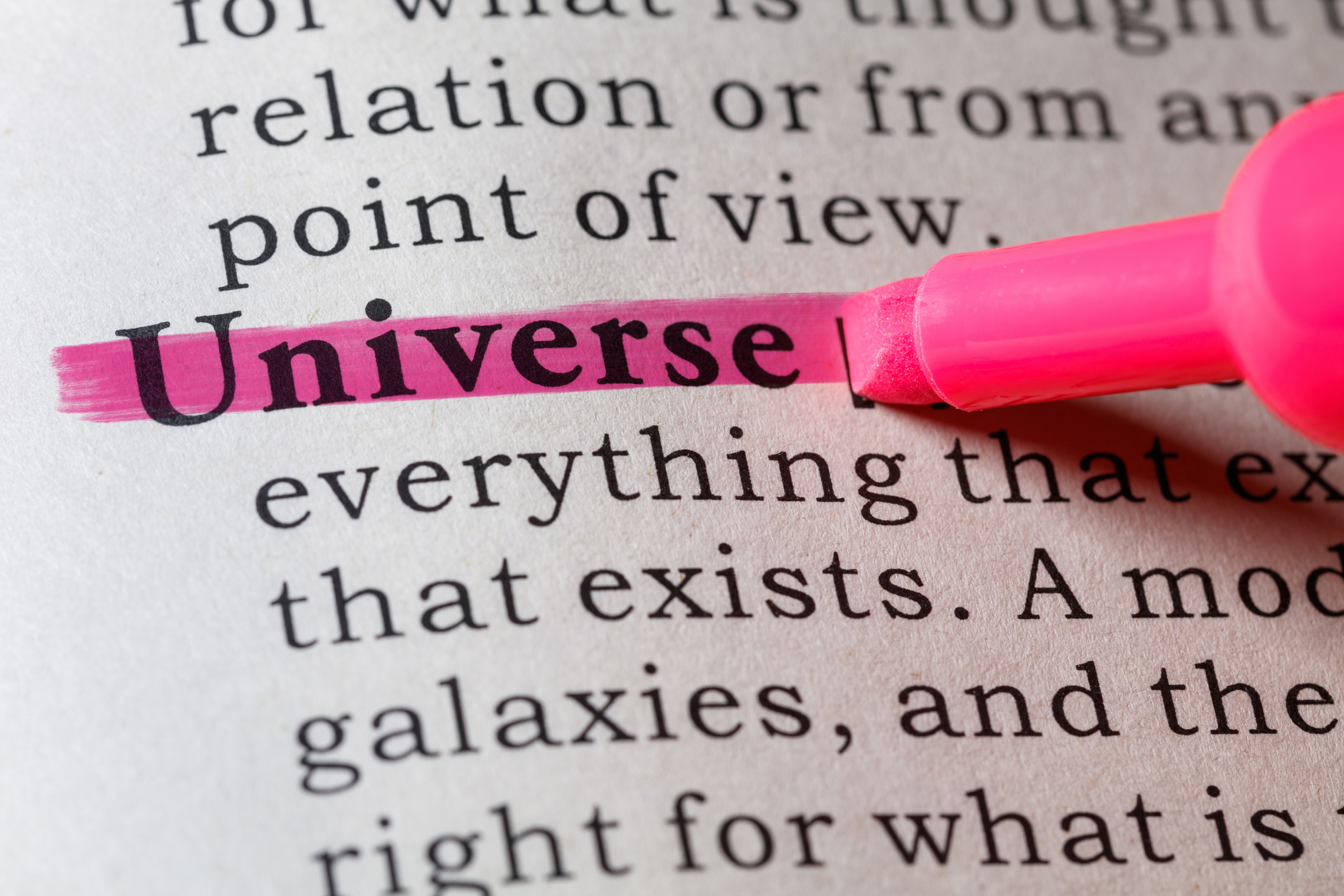 Dictionary definition of Universe